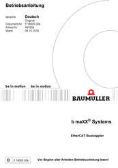 Baumuller b maXX EC440E Betriebsanleitung