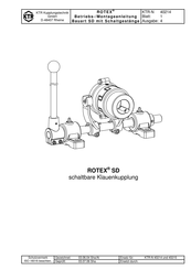 Rotex SD Betriebs-/Montageanleitung