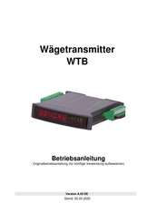 Bosche WTB Betriebsanleitung