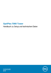 Dell OptiPlex 7080 Tower Einrichtungshandbuch