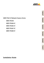 Axis Communications P3364-V Installationsanleitung