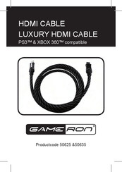 AWG Gameron LUXURY HDMI CABLE Bedienungsanleitung