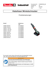 Desoutter EABS8-1500-4S Produktanweisungen