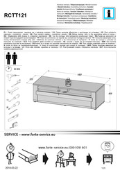 Forte RCTT121 Montageanleitung