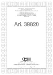 Gessi 39820 Handbuch