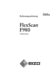 Eizo FlexScan F980 Bedienungsanleitung