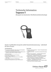 Endress+Hauser Teqwave T Technische Information