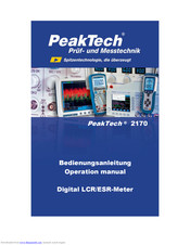 Peaktech 2170 Bedienungsanleitung