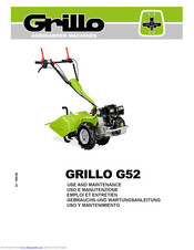 Grillo G52 Gebrauchs- Und Wartungsanleitung