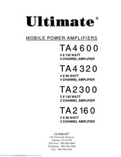 Ultimate TA2300 Bedienungsanleitung