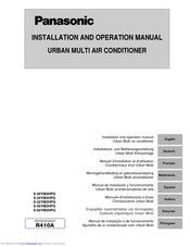 Panasonic Urban Multi S-50YM3HPQ Installations- Und Bedienungsanleitung