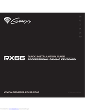Genesis RX66 Schnellinstallationsanleitung