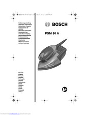 Bosch PSM 80 A Bedienungsanleitung