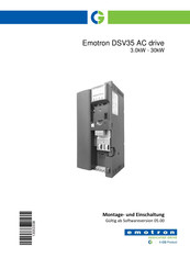 CG Emotron DSV35 AC drive Montage- Und Einschaltung