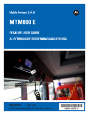 Motorola MTM800 E Ausführliche Bedienungsanleitung