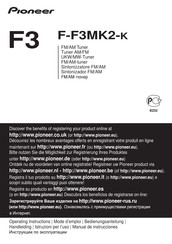 Pioneer F-F3MK2-K Bedienungsanleitung