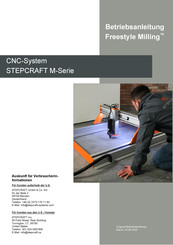 STEPCRAFT Freestyle Milling M-Serie Betriebsanleitung