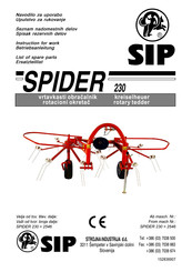 SIP SPIDER 230 Betriebsanleitung