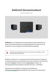 AJAX WallSwitch Benutzerhandbuch