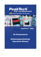 PeakTech 4960 Bedienungsanleitung