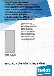 Beko WSA 14000 Gebrauchsanweisung