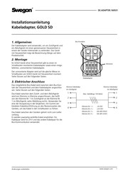 Swegon GOLD SD Installationsanleitung