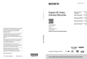 Sony HANDYCAM HDR-GW66E Bedienungsanleitung