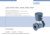 bürkert 2033 Kurzanleitung