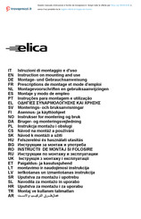 Elica WHIX/A/90 Montage- Und Gebrauchsanweisung