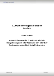 v.LOGiC V5-CIC-E-PNP Bedienungsanleitung