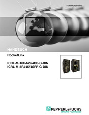 Pepperl+Fuchs RocketLinx ICRL-M-16RJ45/4CP-G-DIN Handbuch