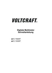 VOLTCRAFT VC-7200BT Schnellanleitung