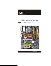 MSI P35 Platinum Serie Benutzerhandbuch