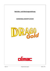 OLIMAC Drago Gold Betriebs- Und Wartungsanleitung
