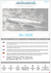 eduard LIMITED EDITION  DUAL COMBO Me 262B Bauanleitung
