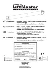 Chamberlain LiftMaster Professional CRX0628 Anleitungen