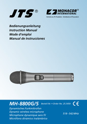 Monacor International 25.5450 Bedienungsanleitung