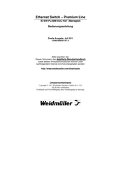Weidmuller IE-SW-PL09M-5GC-4GT Bedienungsanleitung