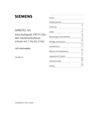 Siemens 7XT7100-0.A00/EE Handbuch