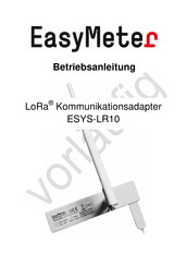 easyMeter LoRa ESYS-LR10 Betriebsanleitung