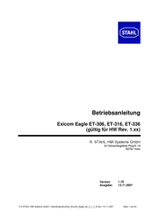 Stahl Exicom Eagle ET-306 Betriebsanleitung