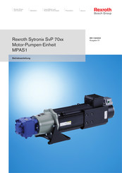 Bosch Rexroth MPAS1 Betriebsanleitung