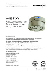 Schunk AGE-F-XY Montage- Und Betriebsanleitung