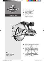 VARIOLUX V-HKS 1600 Laser Bedienungsanleitung