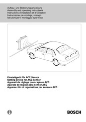 Bosch ACC 101 Aufbau- Und Bedienungsanweisung