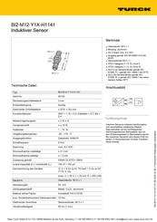 Turck BI2-M12-Y1X-H1141 Betriebsanleitung