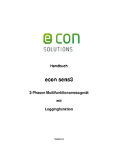 Econ sens3PRO Handbuch