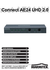 Marmitek Connect AE24 UHD 2.0 Gebrauchsanleitung