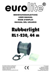 EuroLite Rubberlight RL1-230, 44 m Bedienungsanleitung