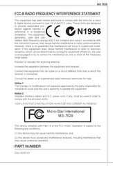 MSI 7529-120R Bedienungsanleitung